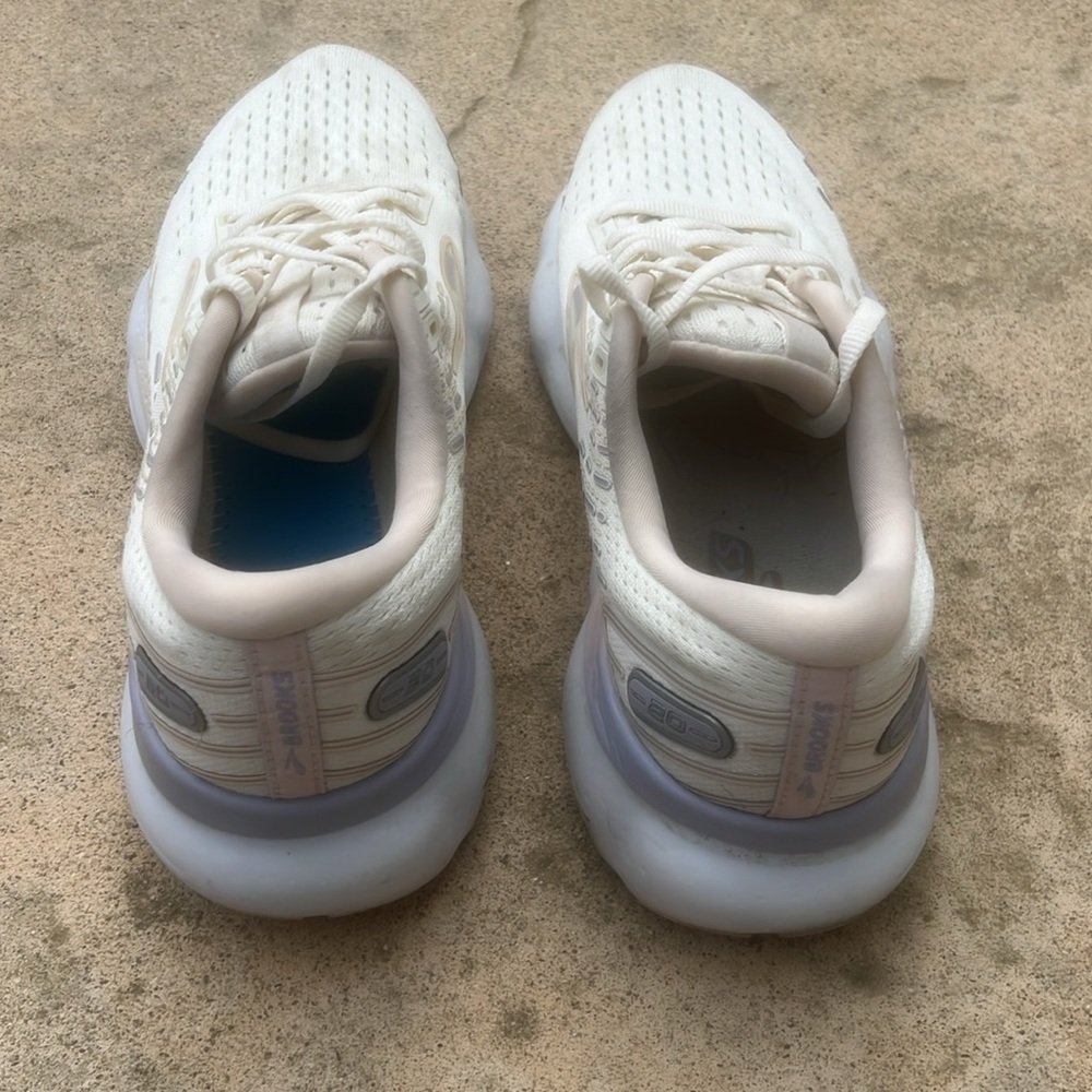 Brooks Glycerin 20 Women's Running Sneaker Cream Pink Lilac Size 9.5 B Med - Picture 6 of 12